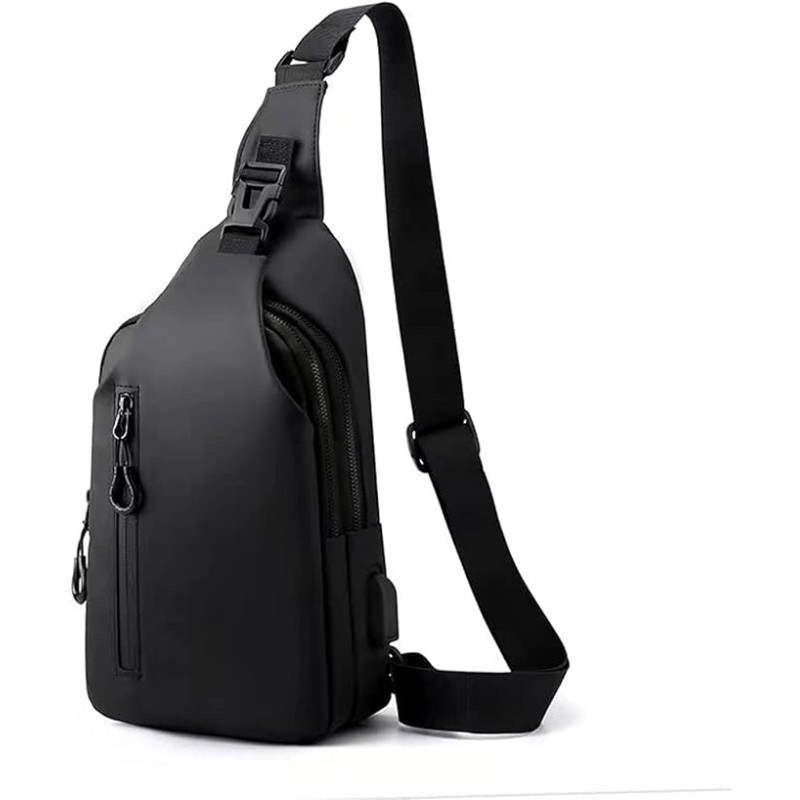 Sling Crossbody Bag Small Shoulder Backpack for Men Waterproof Slim Chest Bags Casual Daypack for Travel Cycling Sling Crossbody Bag Small Shoulder Backpack for Men Waterproof Slim Chest Bags Casual Daypack for Travel Cycling