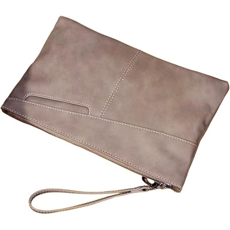 Skycare Leather Handbags for Men Large Purse Clutch Bag Black Skycare Leather Handbags for Men Large Purse Clutch Bag Black