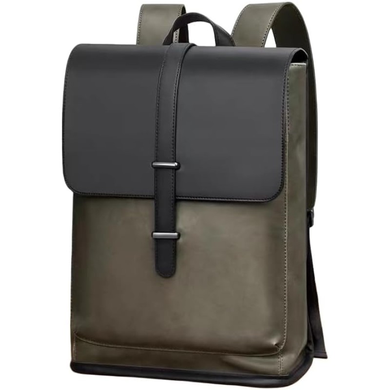 Skycare Sturdy Leather Commuter Backpack for Work - Fashionable 15.6 inch Laptop Bag for Men and Women in Business Skycare Sturdy Leather Commuter Backpack for Work - Fashionable 15.6 inch Laptop Bag for Men and Women in Business