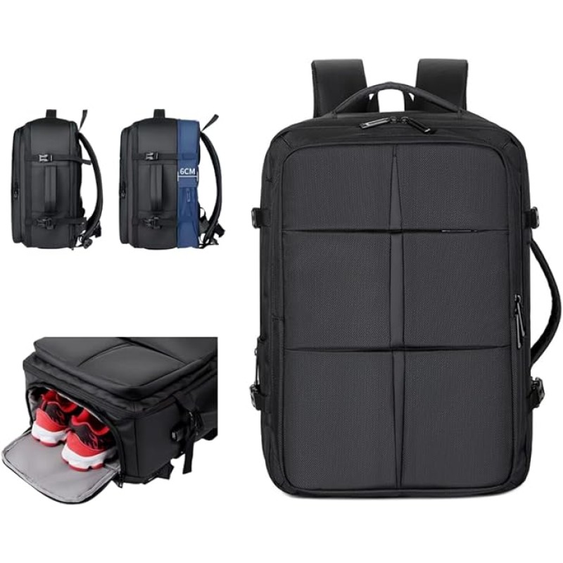 Skycare Business Travel Waterproof Backpack, Multi-functional Large Capacity Expandable Computer Bag for Handheld or Shoulder Carry Skycare Business Travel Waterproof Backpack, Multi-functional Large Capacity Expandable Computer Bag for Handheld or Shoulder Carry