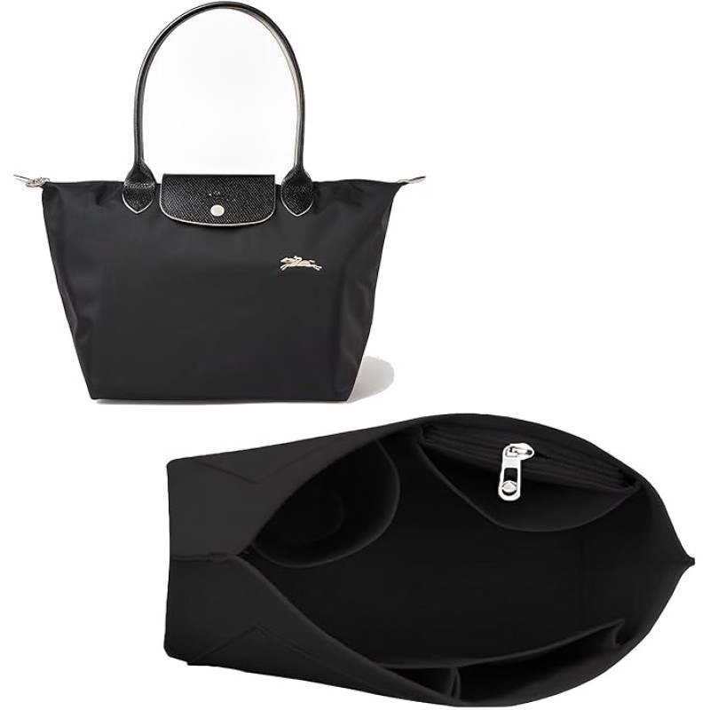 Skycare Purse Organizer Insert for Longchamp Le Pliage Large Tote - Premium Felt Organizer for Perfectly Organized Essentials (Small, Grey) Skycare Purse Organizer Insert for Longchamp Le Pliage Large Tote - Premium Felt Organizer for Perfectly Organized Essentials (Small, Grey)