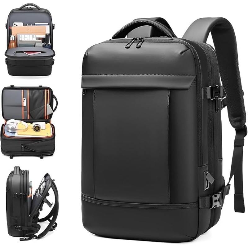 Skycare Business Travel Waterproof Backpack, Multi-functional Large Capacity Expandable Computer Bag for Handheld or Shoulder Carry Skycare Business Travel Waterproof Backpack, Multi-functional Large Capacity Expandable Computer Bag for Handheld or Shoulder Carry