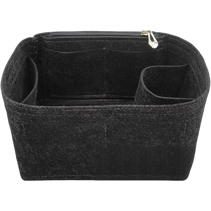 Skycare Organizer Insert - Felt Handbag Dividers with Zippers, 6 Pockets Tote Bag Organizer Fits H Picotin 18 and Picotin 22 (Picotin 18, Black) Skycare Organizer Insert - Felt Handbag Dividers with Zippers, 6 Pockets Tote Bag Organizer Fits H Picotin 18 and Picotin 22 (Picotin 18, Black)