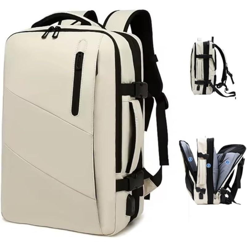 Skycare Business Travel Waterproof Backpack, Multi-functional Large Capacity Expandable Computer Bag for Handheld or Shoulder Carry Skycare Business Travel Waterproof Backpack, Multi-functional Large Capacity Expandable Computer Bag for Handheld or Shoulder Carry