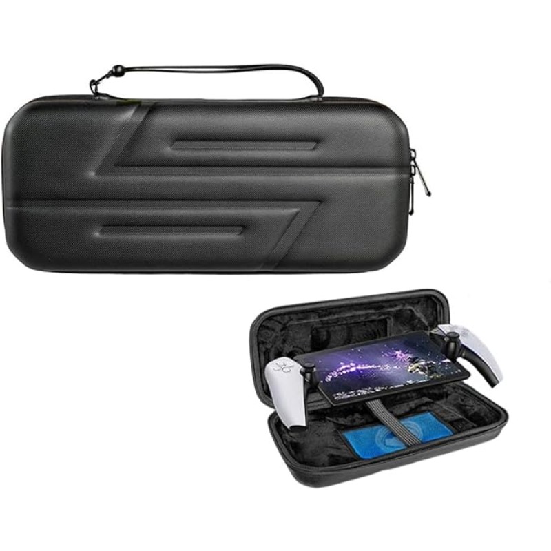 Skycare Hard Storage Carrying Case Compatible with PlayStation 5 Portal Remote Player Handheld Game Console, Shockproof Anti-Scratch Travel Portable Bag Accessories (Black-1) Skycare Hard Storage Carrying Case Compatible with PlayStation 5 Portal Remote Player Handheld Game Console, Shockproof Anti-Scratch Travel Portable Bag Accessories (Black-1)