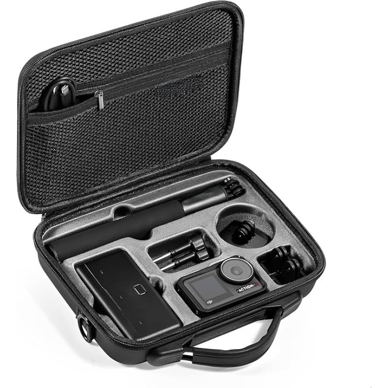 Action 5 Pro Carrying Case for DJI Osmo Action 5 Pro/Action 4 - Hard Shell, Shockproof & Travel-Friendly Bag with Accessories Storage (Black) Action 5 Pro Carrying Case for DJI Osmo Action 5 Pro/Action 4 - Hard Shell, Shockproof & Travel-Friendly Bag with Accessories Storage (Black)