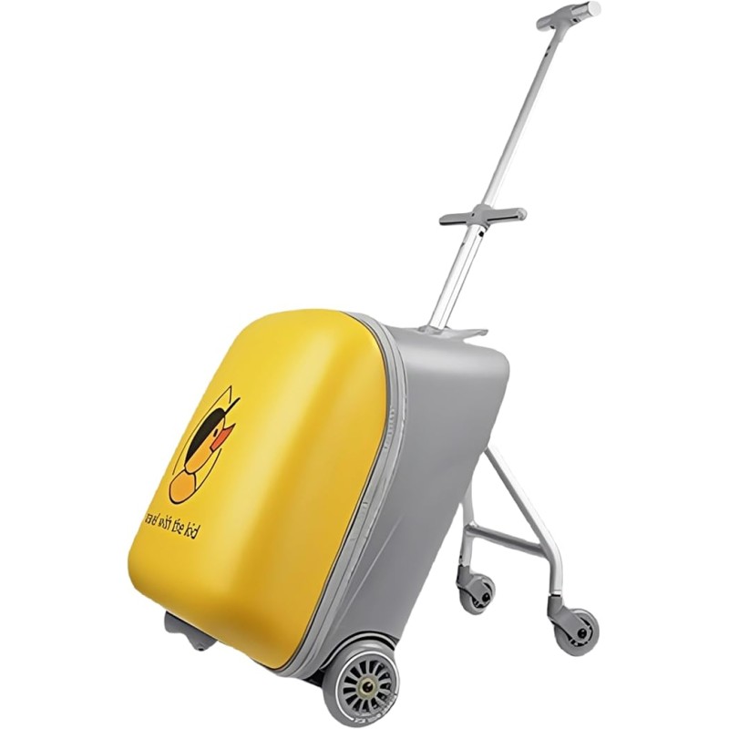Ride-able 2 in 1 Luggage Case,Expandable Luggage with Spinner Wheels,Large Suitcases with Child Seat Design,20 inch Hardside Carry on Luggage for Travel (Yellow, 20 inch) Ride-able 2 in 1 Luggage Case,Expandable Luggage with Spinner Wheels,Large Suitcases with Child Seat Design,20 inch Hardside Carry on Luggage for Travel (Yellow, 20 inch)